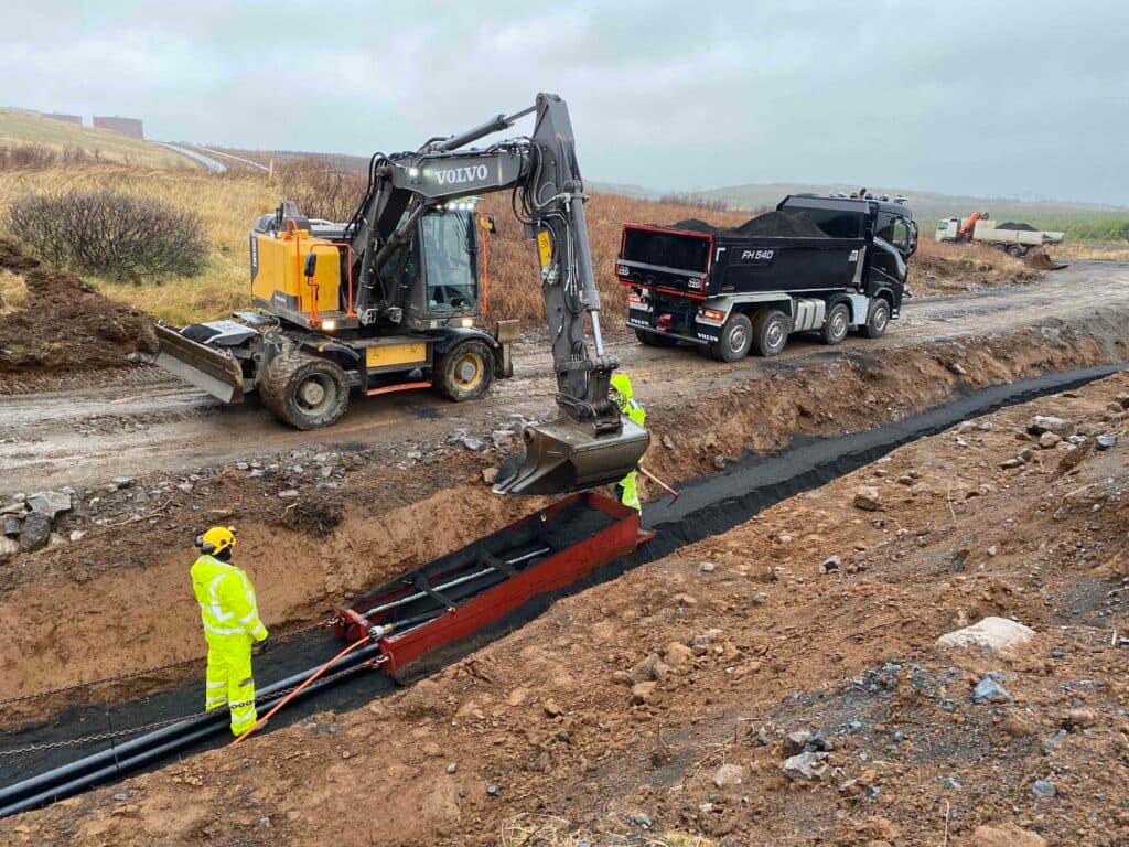 Korpulína 1 og Rauðavatnslína 1 – 132 kV jarðstrengir, jarðvinna og lagning